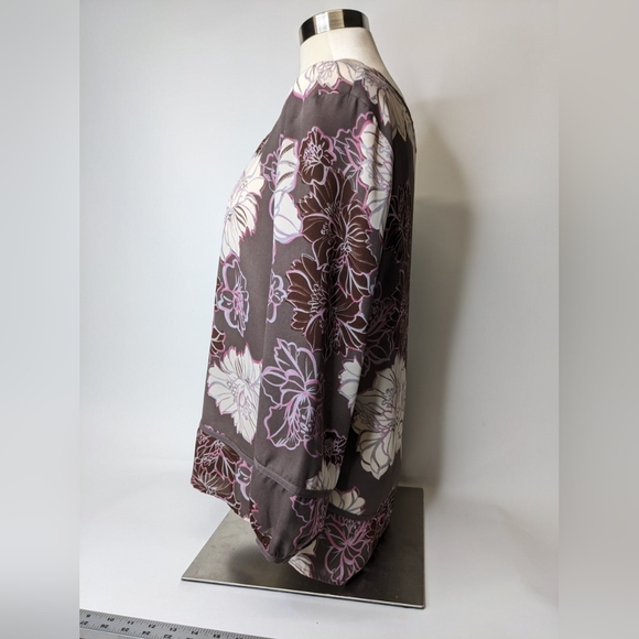 41 Hawthorne Floral Print Blouse Size M - Picture 4 of 7